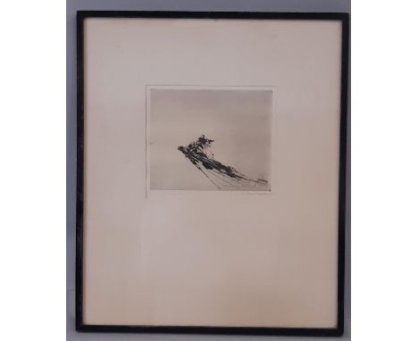 Philip Keppel (1901-1981), 'Repairs', artists proof etching, signed in pencil lower right and label inscribed: ''Repairs', an