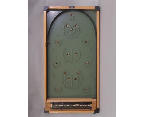 A vintage Kay bagatelle board with box 