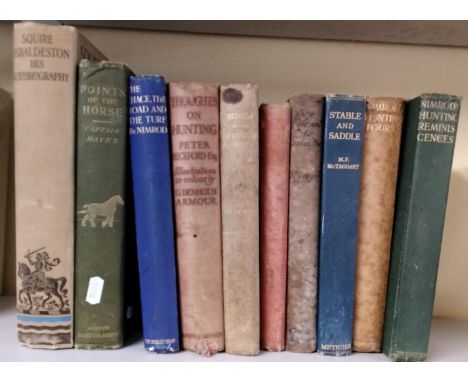 Nimrod's Hunting Reminisces and Nimrod's Hunting Tours, published John Lane, The Bodley Head Ltd, together with further hunti
