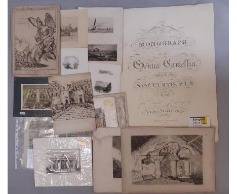 'A Monograph on the Genus Camellia', 1960's soft back reprint with five coloured prints, originally printed 1819, together wi
