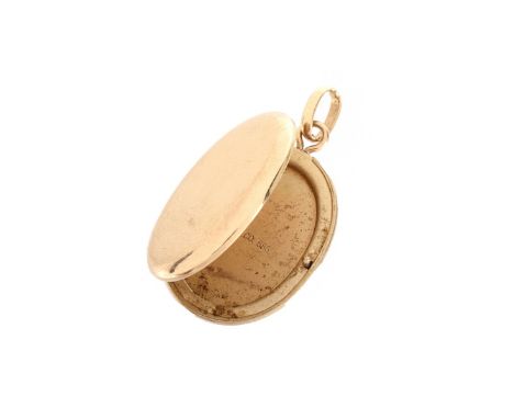 Vintage Tiffany &amp; Co 14 Karat Yellow Gold Pendant Photo Locket. Stamped T &amp; Co 585. Measures 1-1/8" L, 5/8" W. Approx