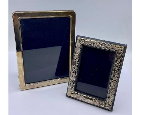 Two hallmarked silver picture frames 