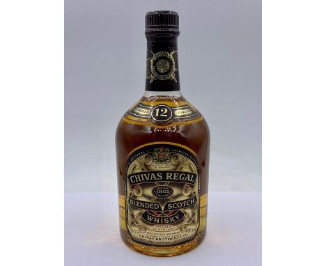 A bottle of Chivas Regal scotch whisky 