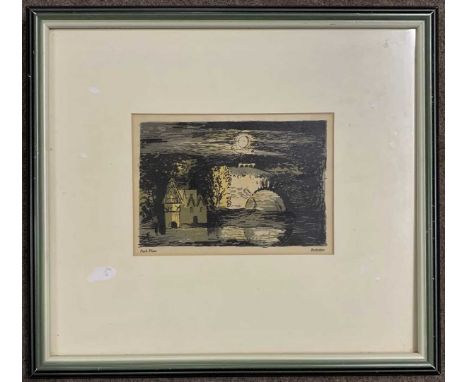 John Piper (British, 20th century), 'Park Place Berkshire', lithograph, for English, Scottish &amp; Welsh Landscape Verse, pu