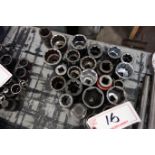 LOT OF ASSORTED HD SOCKETS