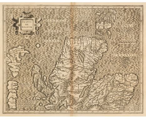 Scotland. Mercator (Gerard), Scotiae Regnum, circa 1600, uncoloured engraved map on two sheets, slight toning to the central 