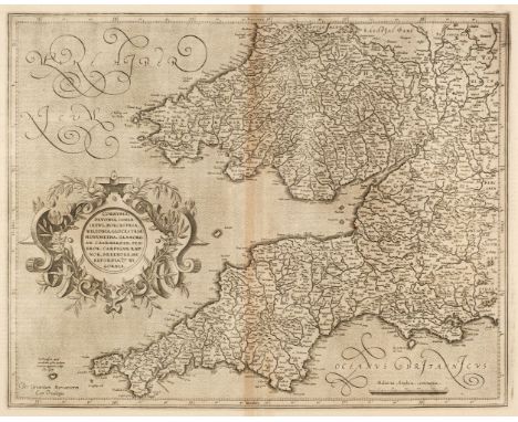 Mercator (Gerard). Five Regional Maps of England &amp; Wales, Cornubia, Devonia, Somersetus, Dorcestria, Wiltonia, Glocestria