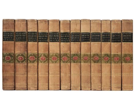 Gibbon (Edward). The History of the Decline and Fall of the Roman Empire, 12 volumes, new edition, London: printed for A. Str