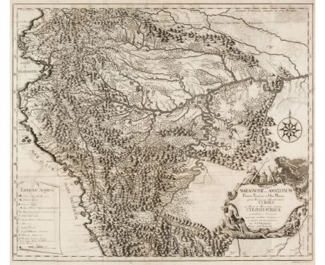 Amazonia. Parcar (Petro), Maragnony sive Amazonum Fluminis Terrarum in Orbe Maximi quo ad Hispanicae Potestai subest Cursus c