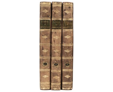 Austen (Jane). Sense and Sensibility: A Novel... By The Author of "Pride and Prejudice", 3 volumes, 2nd edition, London: T. E