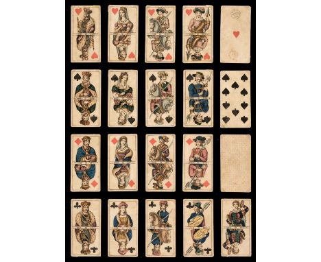 * Austrian Vienna Scenic Tarock. Veduten-Tarock, Vienna, Austria: J.G. Uffenheimer, 1839, a shortened deck of 42 (of 54) sten