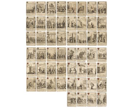 * Politico-historical playing cards. Orange Cards, or The (Glorious) Revolution of 1688, London, late 17th-early 18th century