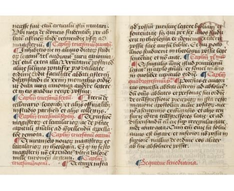 Cistercian Manuscript. Receuil des Privileges de l'ordre de Citeaux, France (compiled by Abbot Jehan de Circy), later 15th ce