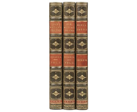 Dickens (Charles). Our Mutual Friend, 2 volumes, 1st edition, London: Chapman and Hall, 1865, half-titles, wood-engraved fron