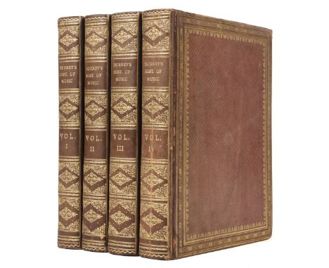 Burney (Charles). A General History of Music, from the Earliest Ages to the Present Period, 4 volumes, 2nd edition, London: p
