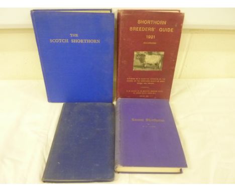 LAUDE G. A.  Kansas Shorthorns. Illus. Orig. purple cloth, some rubbing. 1920; also The Shorthorns Of Scotland, 1948; The Sco