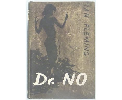 FLEMING IAN.  Dr No. Orig. black cloth with brown silhouette of dancing girl to upper brd., in d.w. designed by Pat Marriott,