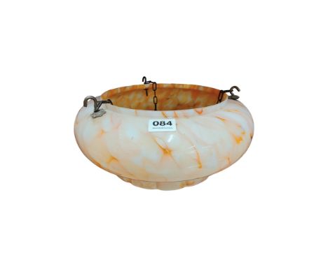 ART DECO ORANGE LIGHT SHADE 