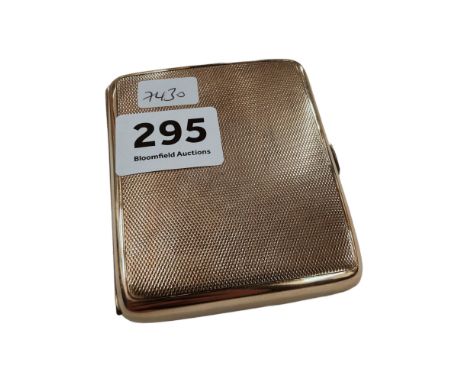 9 CARAT GOLD CIGARETTE CASE CIRCA 90 GRAMS 