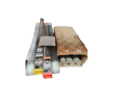 QUANTITY OF DESIGNER WALL PAPER AND ROLLER BLINDS