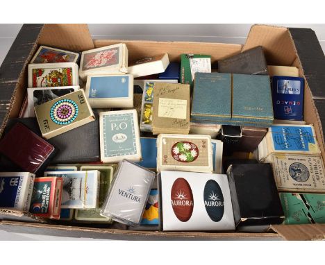An assortment of Ocean Liner playing card packs, to include P&amp;O RMS Mongolia, British India Steam Navigation CO, Orient L