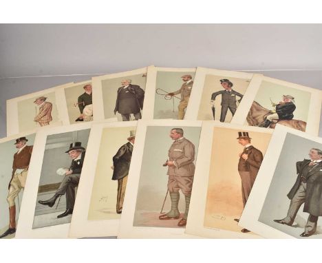 A group of Spy Prints, including Dietetics (1900), Westhoughton (1894), Basutoland (1901), Manchester (1885), L.C.D.R (1900),