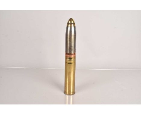 An Inert 2lb Naval Shell with Timer Fuse, the base shell dated 1916, the projectile dated 1915, also marked II 2 PR F.S H.C&S