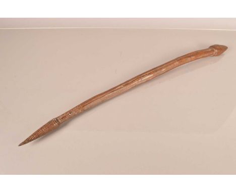 An Aboriginal Fighting Club, possibly a Nulla Nulla Club, 74cm in with split to wood