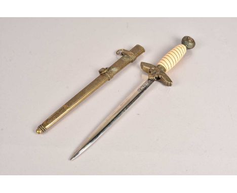 A Reproduction German Luftwaffe dagger, complete with scabbard, please for own opinion before bidding