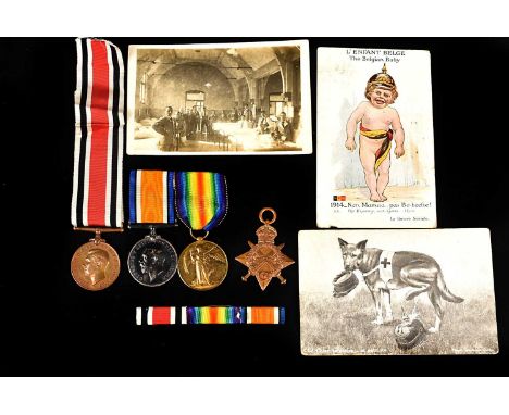 A WWI Royal Garrison Artillery Group, awarded to Gunner Andrew J Torrance (91364), comprising his Victory and War medal, toge