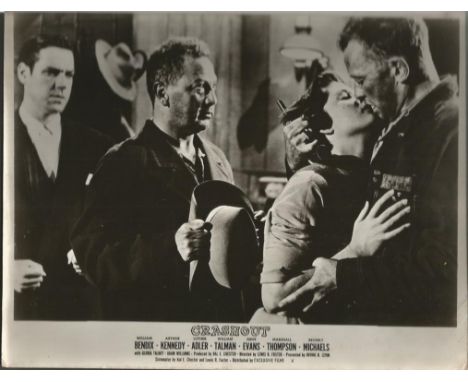 Lobby cards Crashout. Set of 8, 10x8 B/W lobby cards from the 1955 crime film Crashout in good condition marks around edges a