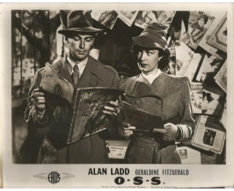 Lobby cards O.S.S. Set of 8, 10x8 B/W lobby cards EROS film reproduction from the 1946 war film starring Alan Ladd and Gerald