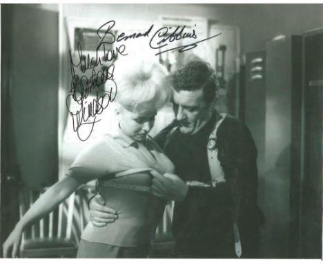 10x8 signed B/W photo by Barbara Windsor and Bernard Cribbins. Dame Barbara Windsor, DBE (born 6 August 1937) is an English a