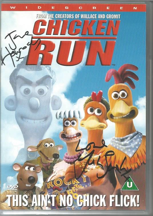 Chicken Run Dvd Case Signed By Jane Horrocks And Julia Sawalha Dvd Included Chicken Run Is A 2