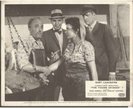 Lobby cards The Young Savages. Set of 8, 10X8 B/W lobby cards from the 1961 crime drama film The Young Savages colour slightl