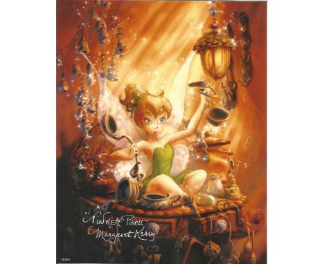 10x8 signed colour photo of Walt Disneys Tinker Bell signed by Margaret Kelly the actress used as the model for the character