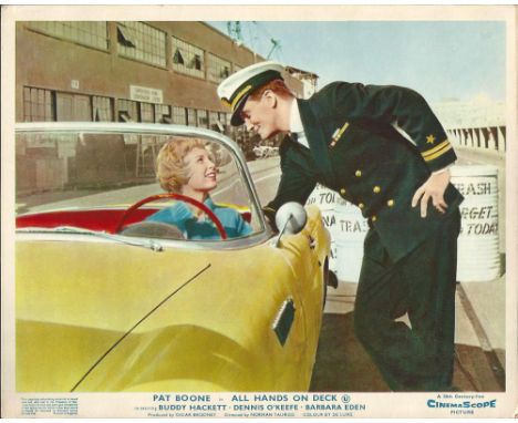 Lobby cards All Hands on Deck. Set of 7, 10x8 coloured lobby cards from the 1961 film All hands on deck starring Pat Boone, B