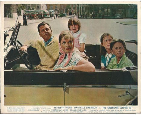 Lobby cards The Greengage Summer. Set of 7, 10x8 coloured lobby cards from the 1961 film starring Kenneth Moore and Susannah 