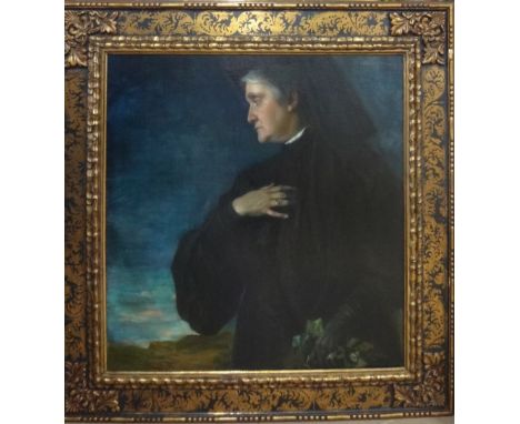 Helene von der Leyden (b.1874), Portrait of Mrs Asher, oil on canvas, signed and dated 1907, 80cm x 76cm.