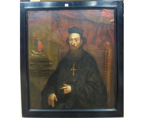 Continental School (18th/19th century), Portrait of an Archimandrite, oil on canvas, 94cm x 81cm.