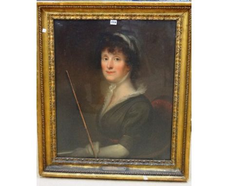 English School (19th century), Portrait of Hannah Gaskell, oil on canvas, 75cm x 62cm.