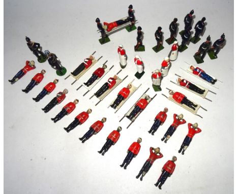 Britains from set 137, Army Medical Service Casualties, Senior Medical Officer, Doctor, five Nurses (two are solidcast New To