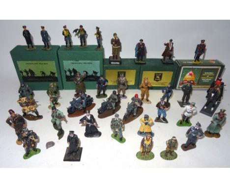 54mm Collector Figures, Frontline Figures LF2 Galland and Molders, and LF3 Luftwaffe Pilots with eagle, Lead Army Guderian an