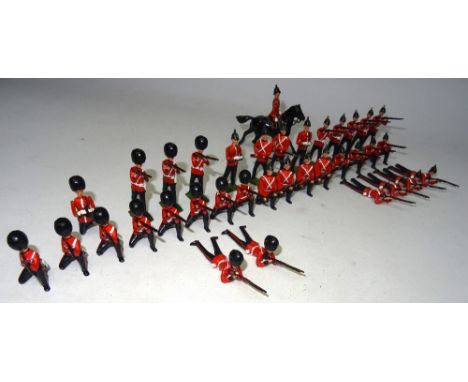 Britains sets 9339, Queen's Royal Regiment 9143, Somerset Light Infantry on guard, 9122, Grenadier Guards firing, 9123, Colds