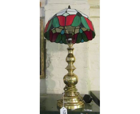 A modern Tiffany style lamp