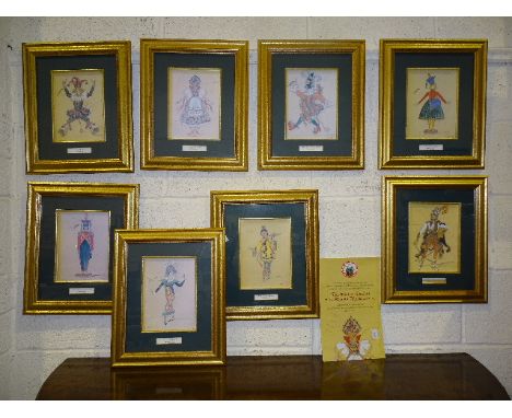 A collection of eight Compton &amp; Woodhouse limited-edition prints: 'The Original Designs of the Bolshoi Nutcracker 1919', 