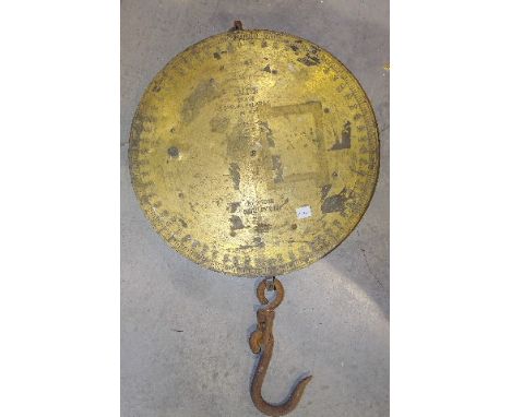 A large Salter 85T brass spring balance, (weight indicator lacking), an Evershed &amp; Vignoles 250-volt megger in case, a Sm