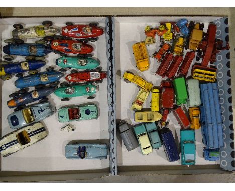 Lesney, twenty-four diecast vehicles and three Charbens miniature vintage cars, (all play-worn), also&nbsp;Dinky racing cars: