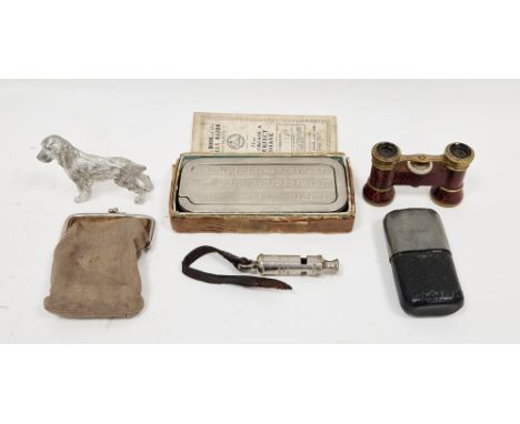 Early 20th century pair of opera glasses, The Rolls Razor, boxed, a J Hudson &amp; Co (13 Barr Street, Birmingham)&nbsp;whist