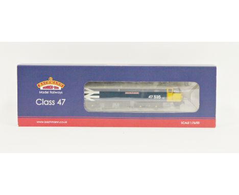 Bachmann Branch-line OO gauge model railways ' Class 47 diesel 47535 ' University of Leicester ' BR blue large logo ', no. 31